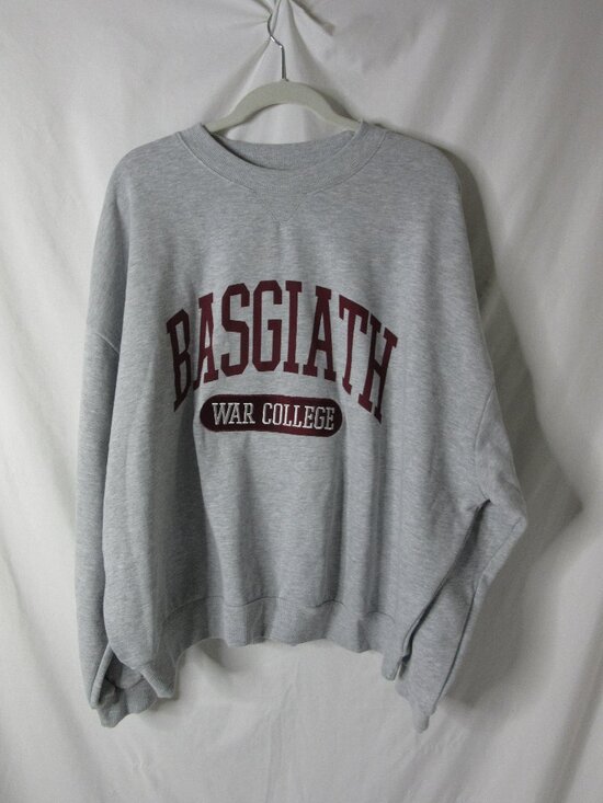 Empyrean Fourth Wing Basgiath War College Sweatshirt Gray Pullover Size XXL NWT - Picture 3 of 10